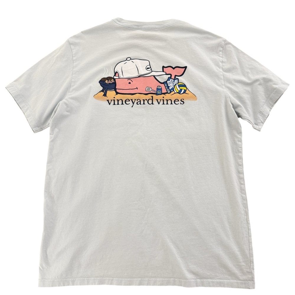 Vineyard Vines Beach BBQ Whale Pocket Tee